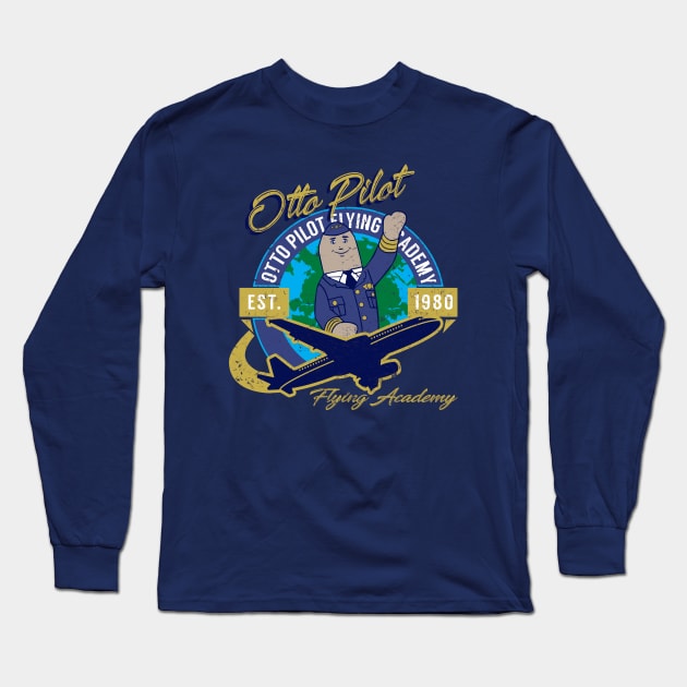 Otto Pilot Flying Academy Long Sleeve T-Shirt by Alema Art